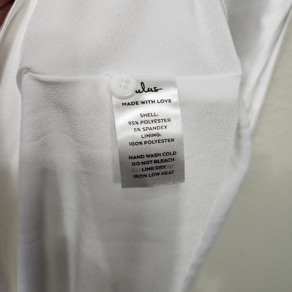 Lulus Gorgeous Vow White Satin Mock Neck Cowl Mermaid Maxi Dress S Wedding Party - Picture 10 of 11